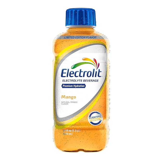 Electrolit Electrolyte Beverage Mango 21 Fl Oz bottle (Pack of 12)