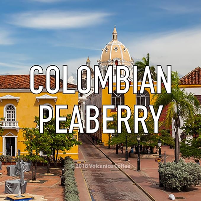 Colombian Peaberry Coffee Ground Supremo Fresh Roasted 5 lbs