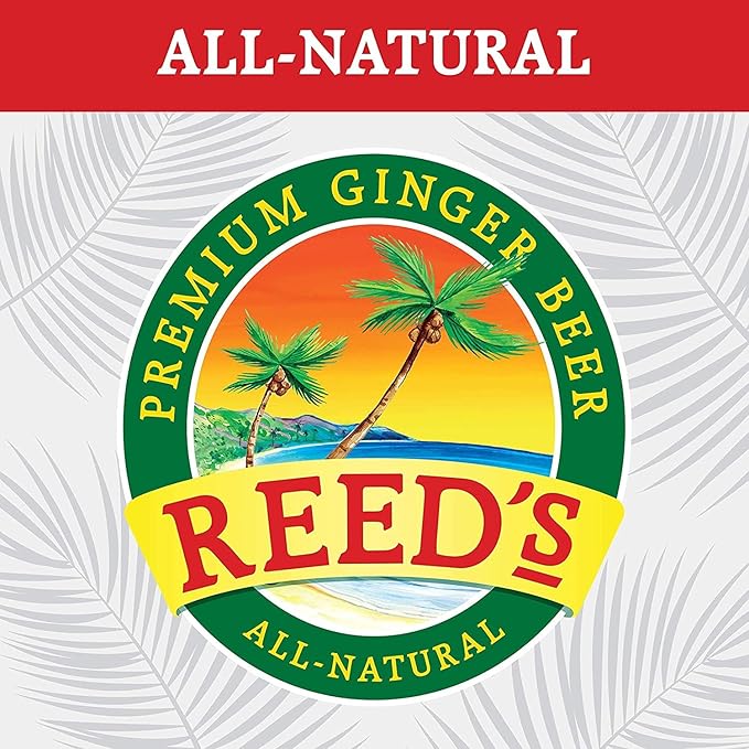 Reed's Zero Sugar Extra Ginger Beer - Crafted with Fresh Ginger Root - 12oz Cans 24 Pack