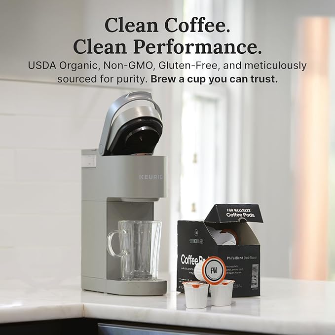For Wellness Arabica Coffee Pods (24 Pods Dark Roast) – Pair With The Good Stuff to Supercharge Your Coffee
