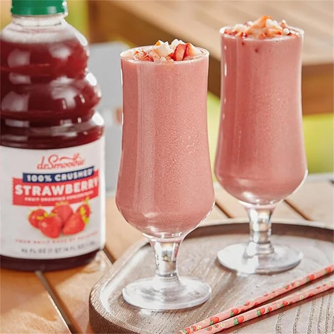 100% Crushed Strawberry Fruit Smoothie Mix 46 fl. oz. WS-103DR100STRA-NPF