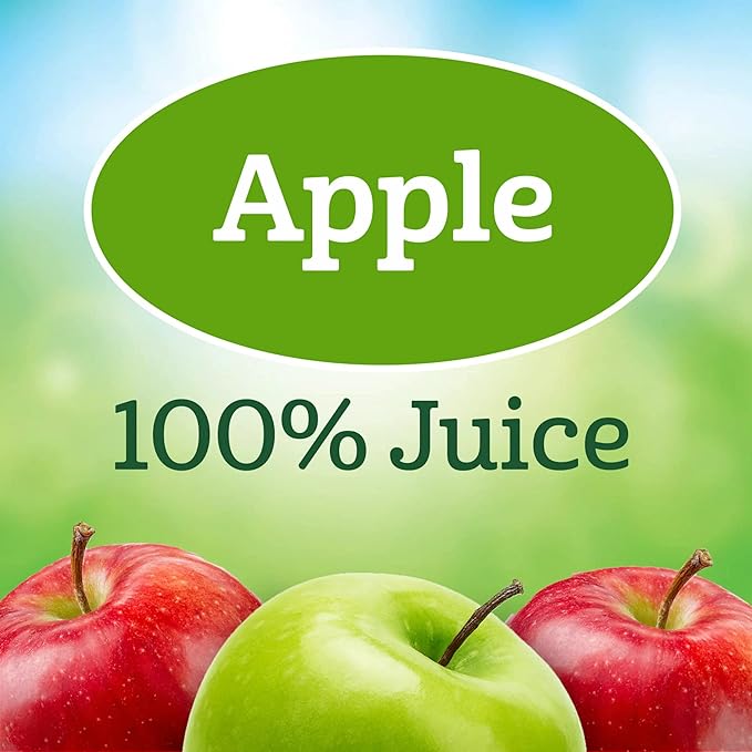 Juicy Juice Apple 100% Juice Four 64 Fl Ounce Bottles No Sugar Added Drink Vitamin C 4 Pack by ZIUU