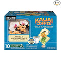 Kauai Coffee K-Cup Pods for Keurig Brewers – Arabica Coffee 10% Hawaiian – Medium Roast Vanilla Beans with Toasted Macabamia Nuts – Vanilla Macadamia Nut 6 Packs of 10 Single Serve K-Cups