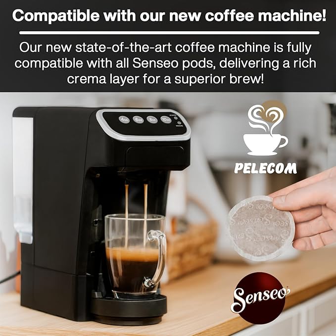 Senseo Dark Roast Coffee Pods for Coffee Makers Strong 160 Count (Pack of 10)