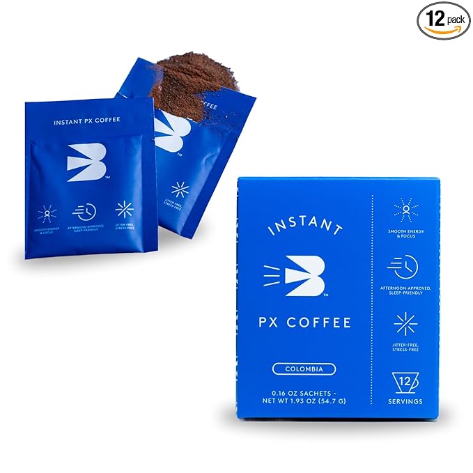 Rarebird Instant Px Coffee – Premium Specialty Coffee with Paraxanthine | Clean Energy Sleep-Friendly Jitter-Free Focus | 100% Single-Origin Arabica | Convenient Decaf Caffeine Alternative 12 Sach