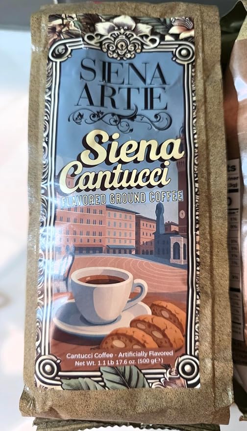 Siena Arte Siena Cantucci Flavored Ground Coffee 1.1 lb 2 Pack
