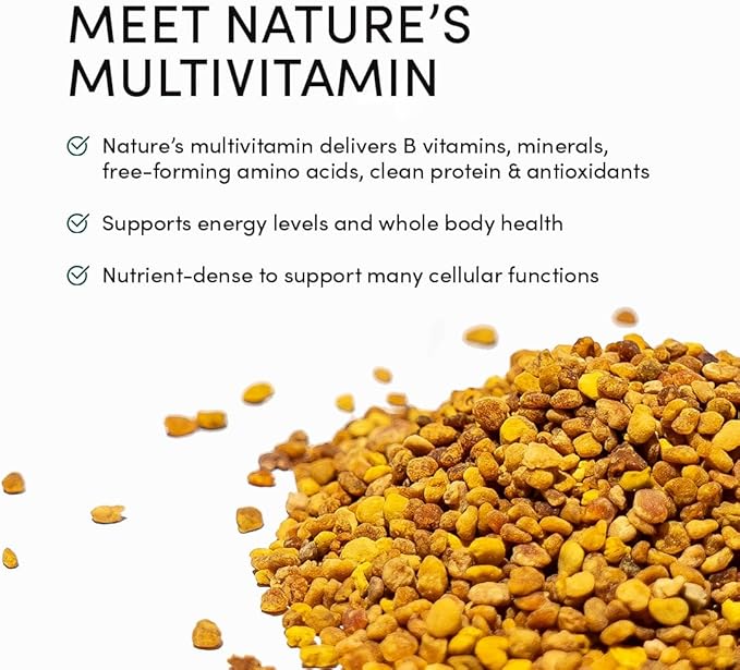 Beekeeper's Naturals - 100% Raw Bee Pollen Granules Natural Preserved Enzymes Source of Vitamin B Minerals Amino Acids &amp Protein - Paleo &amp Keto Friendly Gluten Free (5.2 oz)