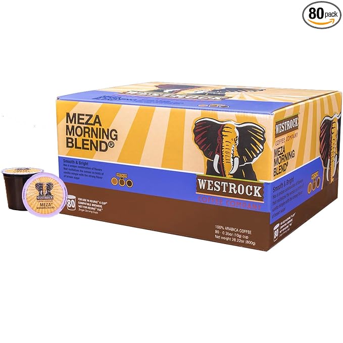 Westrock Coffee Company Meza Morning Blend Single Serve Coffee Cup Medium Roast 80 Count