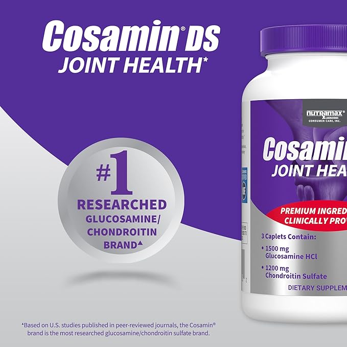Nutramax Laboratories Cosamin® DS Joint Health Supplement with Glucosamine &amp Chondroitin for Adult Men &amp Women Joint Supplement 150 Caplets
