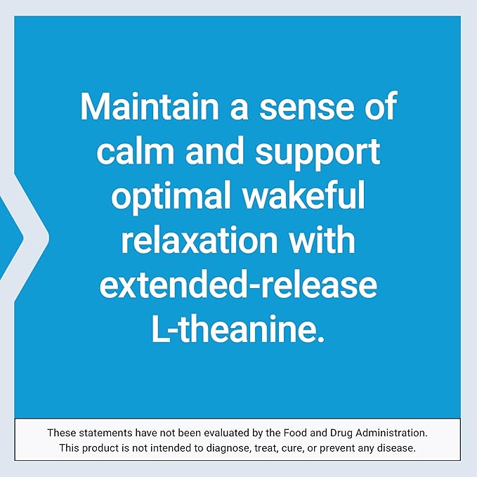Life Extension Theanine XR™ Stress Relief – L-Theanine – Promotes a Calm Response to Daytime Stress – Non-GMO Gluten-Free Vegetarian – 30 Tablets