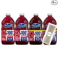 Ocean Spray 100% Berry Collection Fruit Juice No Added Sugar 64 fl oz 4 Pack + 15 Sugarcane Disposable Straws by KOOL8SHOP Infinite Deals