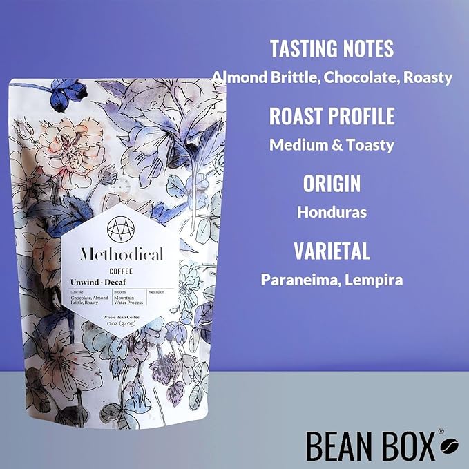 Unwind Decaf - Roasted by Methodical Roasting - Whole Bean Coffee - 2 Pound Bag