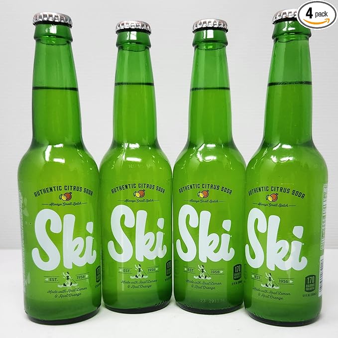 Ski Lemon Orange Citrus Soda 4pk 12oz Bottles