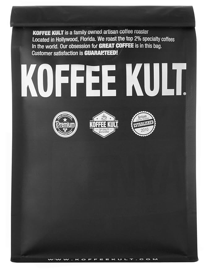 Koffee Kult Costa Rica Medium Roasted Ground Coffee Beans 100% Single Origin Arabica (Ground 12oz)