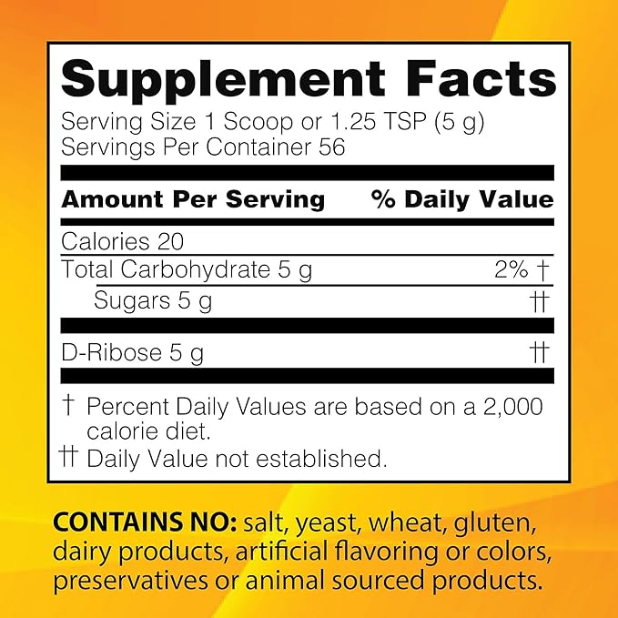 S.H.I.N.E.® D-Ribose with Bioenergy Ribose® 9.9 oz (280 g)