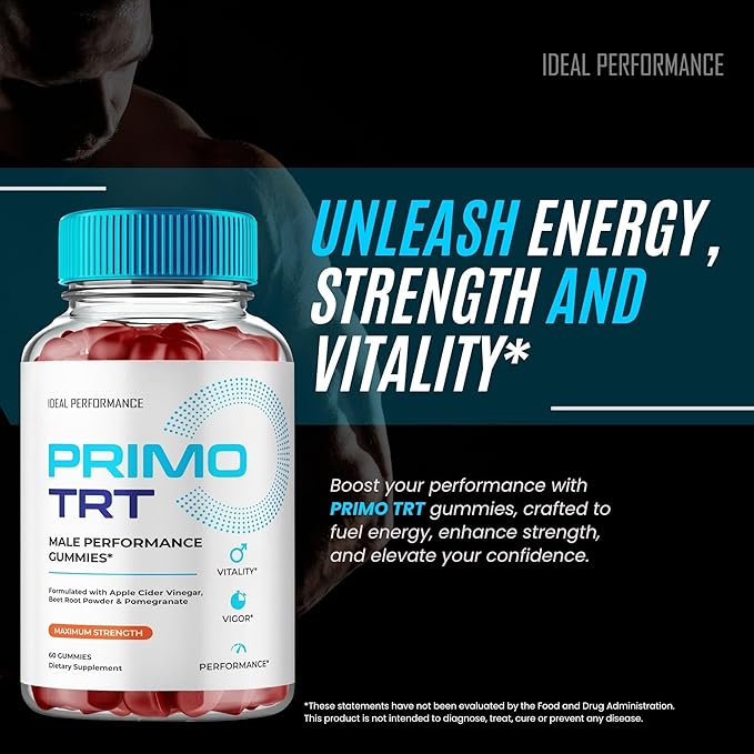 Primo TRT Gummies Official Primo TRT Gummies for Men - Maximum Strength Performance All Natural Support Overall Health &amp Wellness PrimoTRT Advanced Formula Support Gummy Reviews (2 Pack)