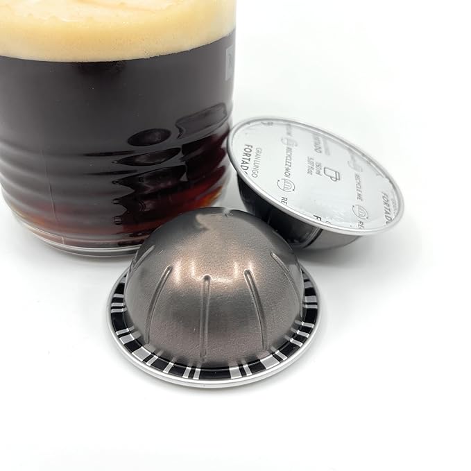 Fortado Single Origins Coffee Pods Coffee &amp Espresso Capsules Pods Brews 150 ml / 5 oz - 10 pods Pack of 1 (10 Fortado)