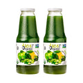IOS Love Organic Juice - USDA Organic Certified - Cold Pressed No Added Sugar No Water No Artificial Colors No Preservatives No Flavors Added No Gluten - 33.8 Fl Oz (Green Pack of 2)