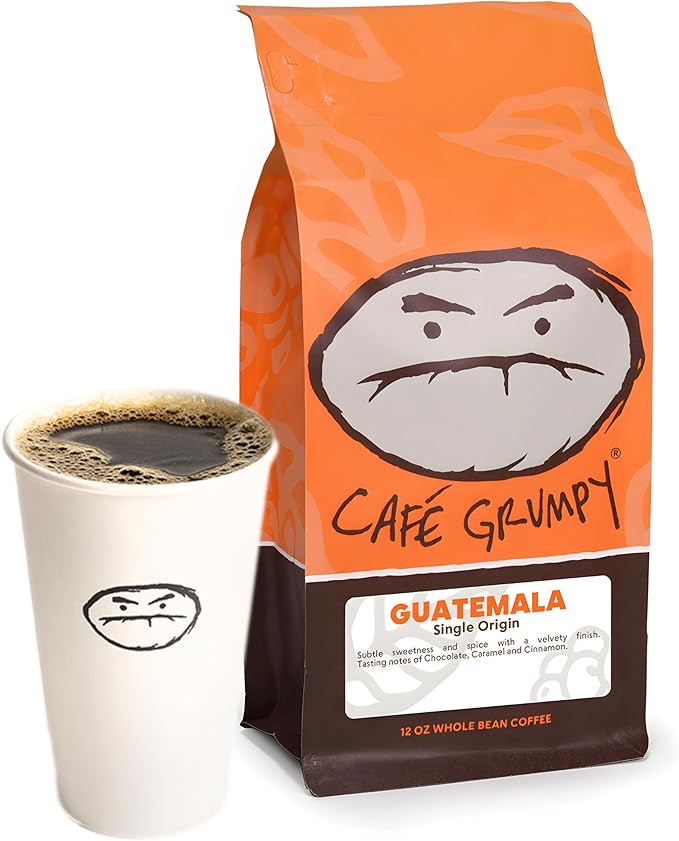 Café Grumpy Guatemala Medium Roast Coffee Organic Single Origin French Press Drip Medium Grind for Pour Over Cold Brew 12oz Bag