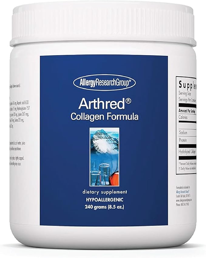 Allergy Research Group Arthred Supplement - Collagen Powder for Men &amp Women 10.5g Collagen Peptides Bovine Sourced Arthred Powder Collagen Formula Hydrolyzed Collagen - 8.5 Oz