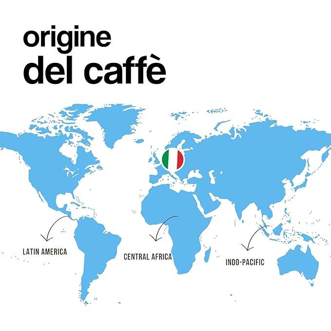 Dongiò Caffè Espresso Napoli - 50 Easy Serving Espresso Pods (ESE 44mm) - Dark Roast Coffee (Intensity 9/10) - Roasted and Blended in Italy