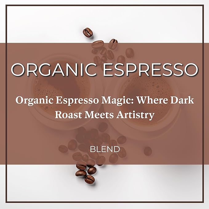 San Diego Coffee Organic Espresso Dark Roast Whole Bean Coffee 16-Ounce Bags (Pack of 2) Café en grano tostado