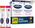 Pedialyte with Immune Support Electrolyte Drink Powder with Vitamin C and Zinc Advanced Hydration Variety Pack: Fruit Punch and Mixed Berry 24 Powder Packets