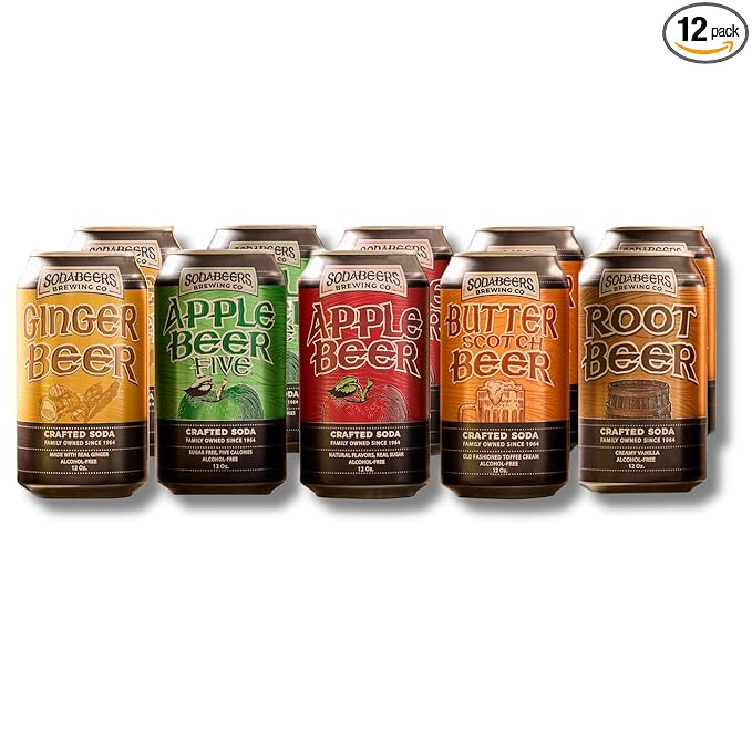 Mix &amp Match Custom Multipack | SodaBeers Brewing Co | Alcohol-Free Crafted Sodas Made With Natural Flavors and Real Sugar Refreshing Fruit Beverages | Pick 2 Flavors