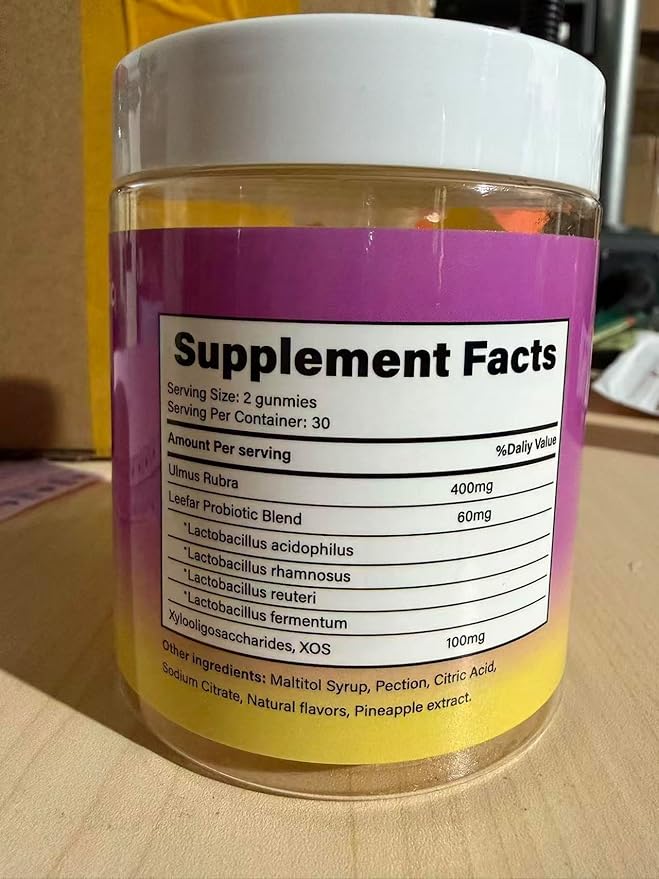 DYALE Her Juicy Feminine Probiotics Gummies for Women | Pineapple Flavor | Supports pH Balance Gut Health &amp Immune System | with Slippery Elm Prebiotics &amp Lactobacillus Blend | 60 Gummies (1