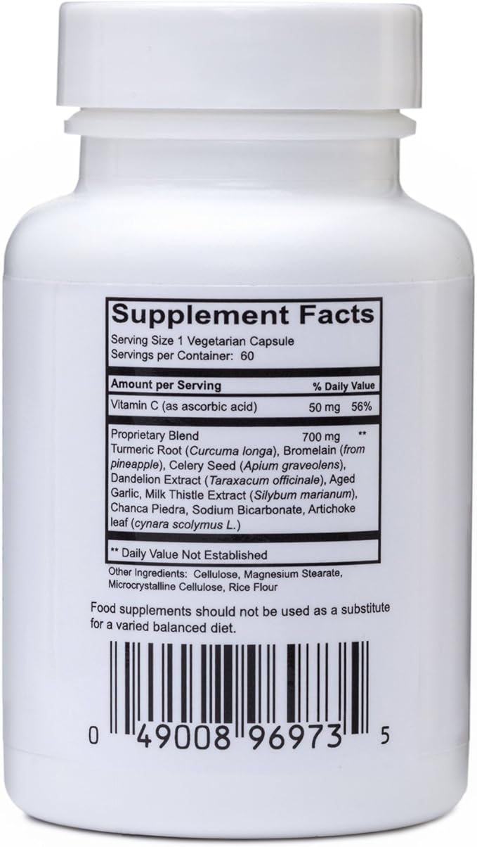 Gout and You NutriGout Plus - Uric Acid Support Premium Formula - 60 Vegetarian Capsules - 750 mg per Capsule