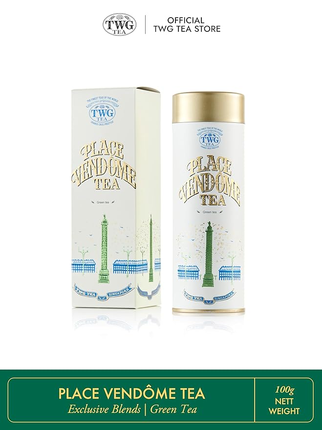 TWG Tea | Place Vendôme Tea | Green Tea | Nuts &amp Tropical Fruits | Haute Couture Tin 100g | Gift Set