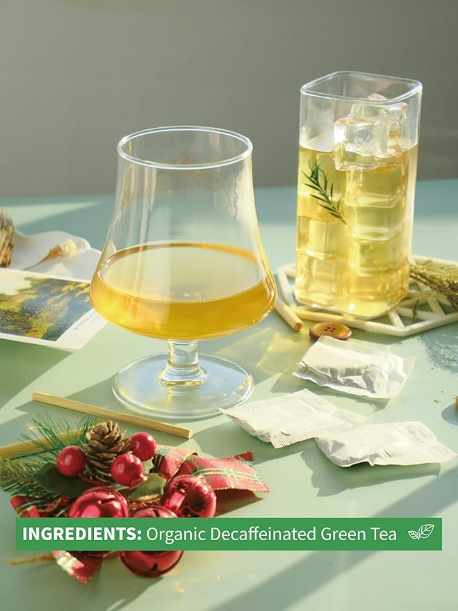 HYNTMYT Organic Decaffeinated Green Tea Bags USDA Organic Decaf Green Tea Fresh &amp Smooth Taste Unsweetened 120 Count