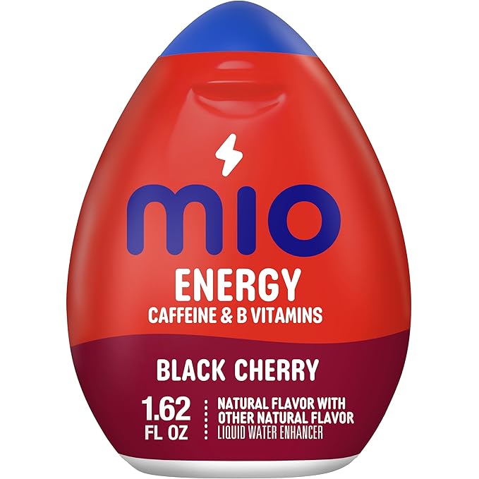 MiO Liquid Water Enhancer Variety Pack – Green Thunder Black Cherry Orange Tangerine Fruit Punch Mango Peach &amp Sweet Tea 1.62 fl oz Each. (Pack of 6)