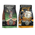 Bones Coffee Company Salted Caramel and Highland Grog Flavored Coffee Medium Roast Low Acid Arabica Beans | Auto drip and French Press Coffee Maker 12 Oz Ground