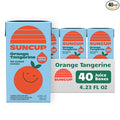 SunCup 100% Juice Boxes for Kids | No Added Sugar No Dyes No Preservatives | Trusted in Schools Across 49 States | Bulk Pack with Straw | 4.23 oz (40 Pack) Orange Tangerine