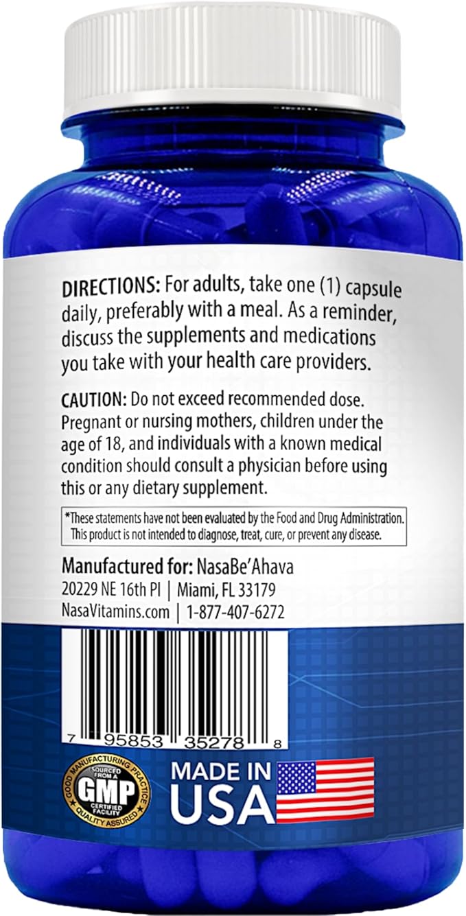 Extra Strength SAM-e Supplement | Same S-Adenosyl-L-Methionine 1000mg per Serving for Bone and Mood Support Supplement | Made in The USA Non-GMO and Gluten Free (45 Day Supply) (Single)