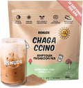 Renude Chagaccino - Chaga Mushroom Powder Mushroom Coffee Drink Mix with Adaptogens Natural Energy and Immune Support Vegan Keto Zero Calorie Mushroom Blend Powder - 30 Servings