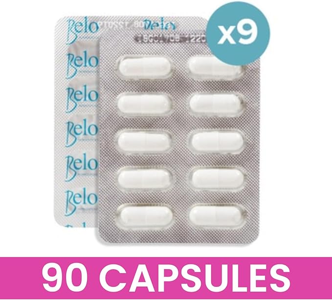 Belo Nutraceuticals Glutathione Collagen Advanced Skin Support Beauty Capsule Supplement - 60 Capsules + 30 Free