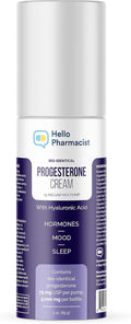 HelloPharmacist BioIdentical Progesterone Cream 3 oz – Made in USA