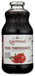 Lakewood Pure Pomegranate Juice - Pomegranate - Case of 12 - 32 Fl oz.