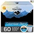 Roast Ridge Single Serve Coffee Pods for Keurig K-Cup Brewers Colombian Blend Medium Roast 60 Count