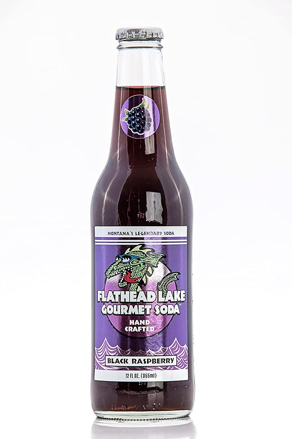 Flathead Lake Gourmet Soda (Black Raspberry)
