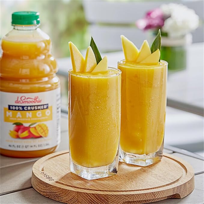 100% Crushed Mango Fruit Smoothie Mix 46 fl. oz. WS-103DR100MANG-NPF