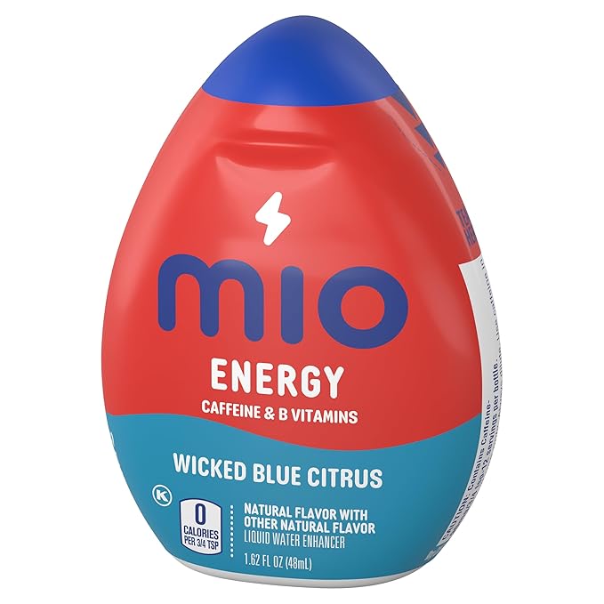 Mio Energy Liquid Water Enhancer Wicked Blue Citrus 1.62 OZ. (Pack of 6)