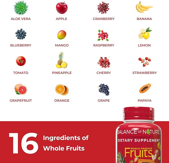 Balance of Nature Whole Fruits Supplement with Superfood Fruits