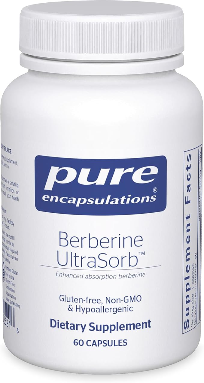 Pure Encapsulations Berberine UltraSorb - Enhanced Absorption Berberine Phytosome 550 mg - Supports Metabolic &amp Cardiometabolic Health* - 60 Capsules