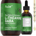 L-Theanine &amp GABA Liquid Drops – Relaxation Calm &amp Daily Balance Support Vegan Sugar-Free Non-GMO 2 fl oz (60 mL)