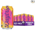 Daytrip Organic Sparkling Prebiotic Soda Low Sugar Soda and Low Calorie Healthy Soda Alternative Prebiotic Drink for Gut Health Drink and Digestion Refreshing Functional Beverage with Plant-Based F