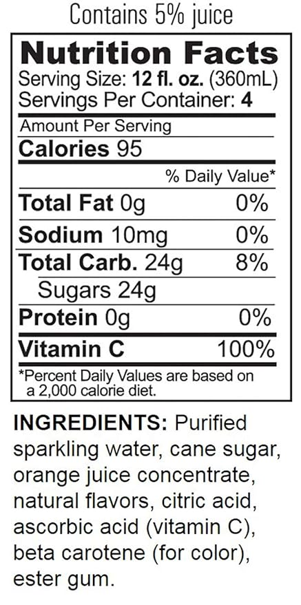 GuS Soda - Dry Valencia Orange - 12 oz (6 Glass Bottles)