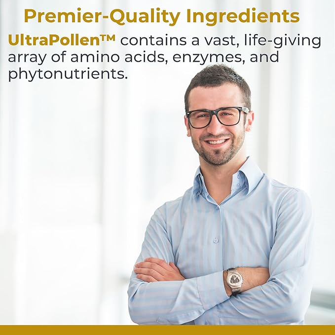 Premier Research Labs UltraPollen - Bee Pollen Supplement Rye Pollen Extract Prostate Health Bee Pollen Extract from Rye Flower with Amino Acids Supplement for Men &amp Women- 45 Vegetarian Capsu